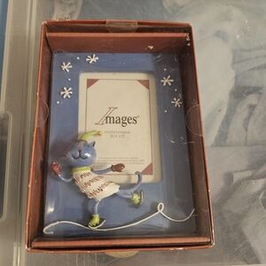 NWT Blue Ice Skating Photo Frame